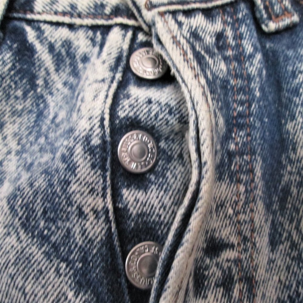 vintage levis jeans size xs 1980s acid washed